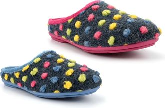 Generic Womens Comfort Slippers Size 3 Ladies Slip On Slipper Size 9 Mule Slippers Ladies Mule Slipper Memory Foam Slip On Comfort Sizes 3-9 Blue/Fuchsia 7 UK