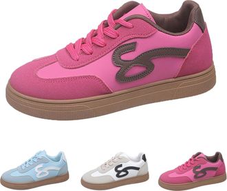 Generic Casual Sneakers for Women Size 4.5 Lace Up Walking Shoes Comfortable Soft Cushioned Insole Sneakers Outdoor Lightweight Slip-Resistance Trainers Shoes