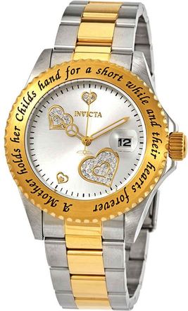 Invicta Angel Silver Crystal-set Dial Ladies Watch 14730
