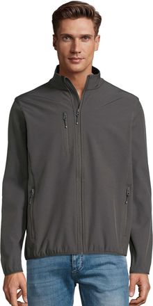 SOLS Heren Radian Soft Shell Jacket (Houtskool Grijs Effen)