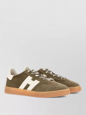 Hogan cool leather sneakers contrast panel sole