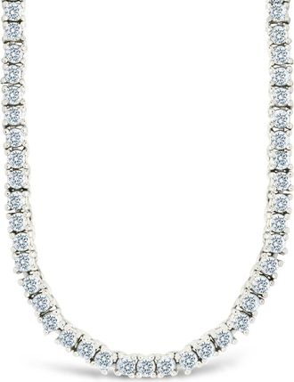 Sterling Forever Mirabell Adjustable CZ Tennis Necklace