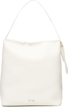 V&deg; 73 Tassen, Dames, Wit, ONE Size, Witte Ongevoerde Tas met Afneembare Houder