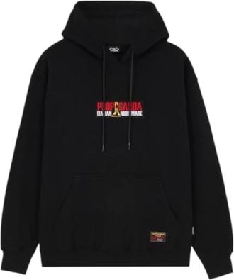 PROPAGANDA Hoodies & sweatvesten, Heren, Zwart, L, Katoen, Nightmare Box Logo Hoodie
