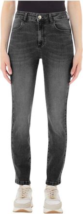 Liu Jo Lange spijkerbroek - Dames - Skinny Jeans - Grijs - W24 - Denim - Jeans