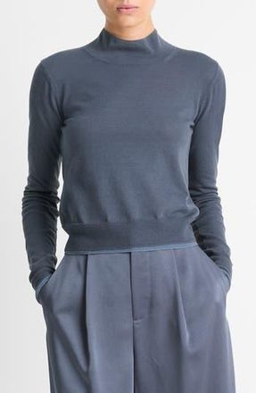 Vince Double Layer Turtleneck Sweater in Iris Water/Dark Water at Nordstrom Rack, Size X-Large
