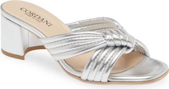 Cordani Imani Metallic Slide Sandal in Argento at Nordstrom, Size 5.5Us
