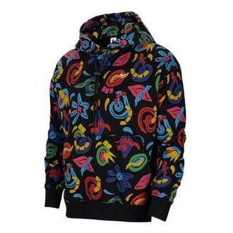 Nike Lab Collection Casual Print Hooded Pullover Long Sleeve Sweater For Men Multi-Color Multi Black CD8386-010