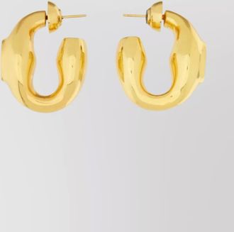 Patou round hoop earrings polished finish