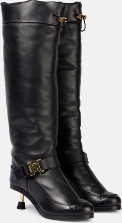 sacai Stivali al ginocchio in pelle