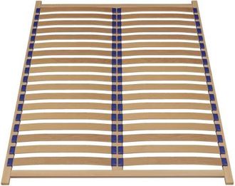 Topeshop Soleo - Somier Flexible - 140x200 - Lamas De Madera - Somier De Lamas