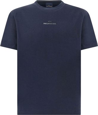 Paul & Shark Hombre, Camisetas, Azul, Talla: L