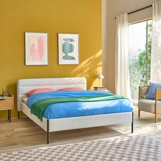 La Redoute Interieurs Gestoffeerd bed met lattenbodem, Obias