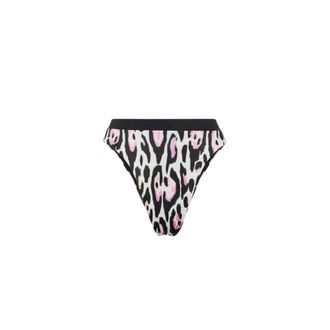 Roberto Cavalli Bikinis, female, Pink, Size: 2XL Jaguar-Print Bikini Briefs