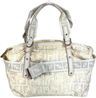 Fendi Pre-owned Vintage Handbag - Dames - Vintage Handtas - Wit - ONE Size - Leer - Vintage