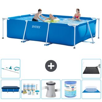 Intex Piscina Con Estructura Rectangular - 300x200x75 Cm - 7-piezas S40196