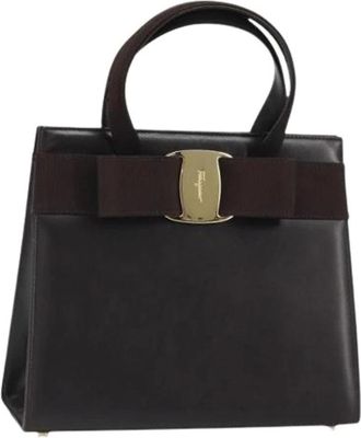 Ferragamo Pre-owned Handbags, female, Brown, Size: ONE SIZE Pre-owned Handbag