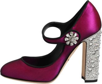 Dolce & Gabbana Prachtige Pumps - Dames - Pumps - Roze - 35 EU - Leer - Schoenen