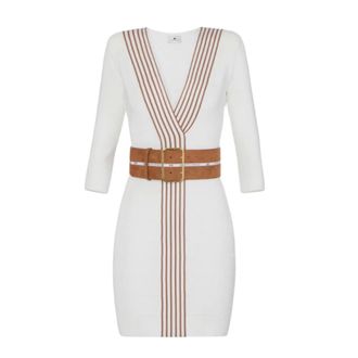 Elisabetta Franchi Mujer, Vestidos, Blanco, Talla: S