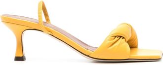 Lorena Antoniazzi twisted leather sandals - women - Leather/Leather/Leather - 37 - Yellow