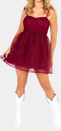 BuddyLove Adriana Dress In Maroon