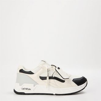Off-white Mens Off White Round Toe Flat Heel Trainers in White/Black - Size UK 5