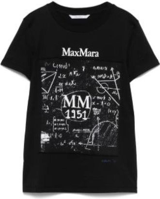 Max Mara Tops, Dames, Zwart, S, Colibri T-shirt, Stijlvol en Comfortabel