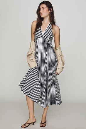 Maeve Cotton Halter Midi Dress