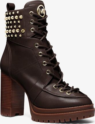 Michael Kors Yvonne Studded Leather Boot