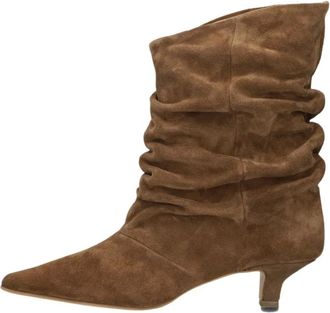Notre-V Schoenen, Dames, Bruin, 39 EU, Jenna Enkellaarsjes