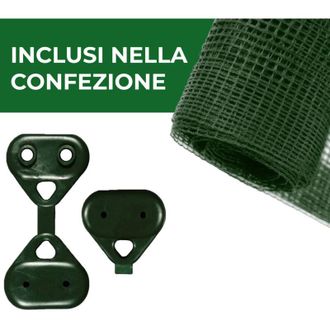 Esto Rete Antigrandine Tessuto Giardini Piante Anti Uccelli - 100-metri 6-mt con-clip