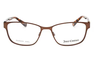 Juicy Couture JU210 Metal Rectangular Eyeglasses - Brown