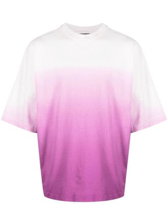 Palm Angels gradient logo-print T-shirt - White