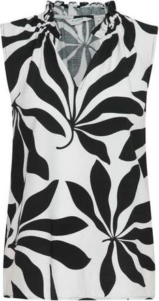 b.young Janina Top in Black Palms at Nordstrom Rack, Size 10 Us / 42 Eu