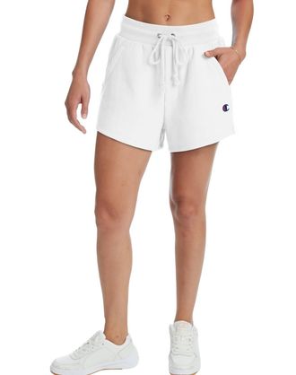 Champion Womens Reverse Weave Shorts In White