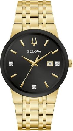 Bulova Mens Classic Black Dial Watch