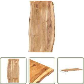 vidaXL vidaXL Piano in legno massello - Piano del Tavolo in Legno Massello di Acacia 118x(50-60)x2,5 cm