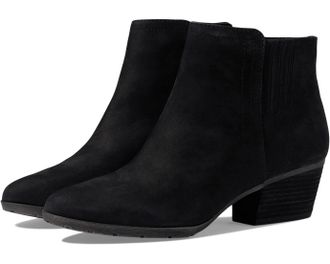 Blondo Womens Blondo Valli Boots Black Leather Waterproof Ankle Bootie HAWK2471