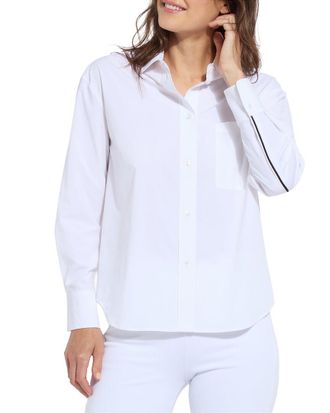 Lyss&eacute; Sofia Striped Cropped Shirt