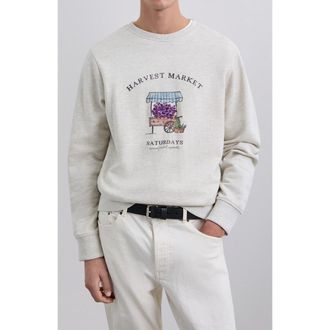 Scalpers Market Emb Sweater in Beigemelange at Nordstrom, Size X-Large Eu