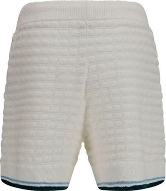 Casablanca Mens White Cotton Bermuda Shorts