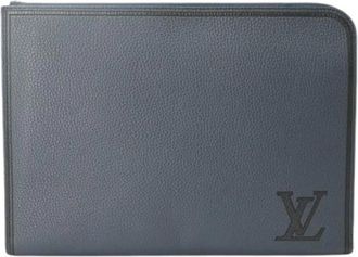 Louis Vuitton Pre-owned Clutch bag - Heren - Vintage Clutch - Blauw - ONE Size - Vintage
