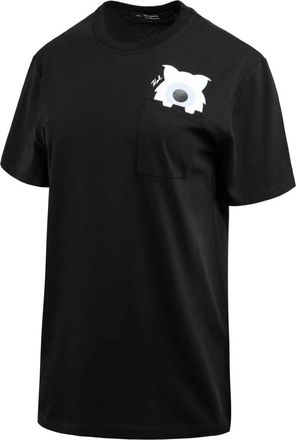 Karl Lagerfeld KL X Darcel Disappoints Pocket T-Shirt - Dames - T-shirts - Zwart - XL - Katoen - Tops