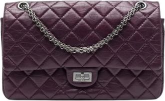 Chanel Pre-owned Reissue Schoudertas - Dames - Vintage Schoudertas - Paars - ONE Size - Leer - Vintage