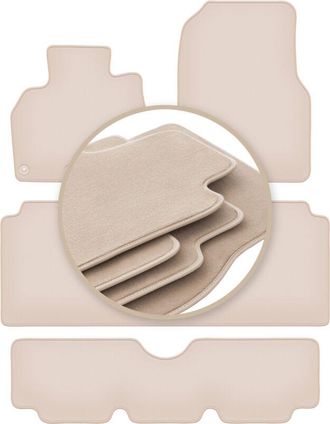 OEM Alfombrillas Premium Beige Para: Renault Espace Iv 7 Plazas 2002-2012