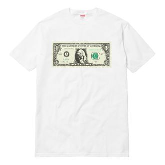 SUPREME FW17 Dollar Tee White Printing Short Sleeve Unisex SUP-SS18-544