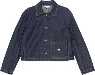 Maison Kitsuné Cropped Denim Jacket