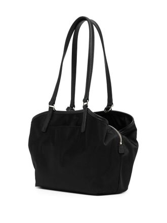 agn&egrave;s b. medium zipped shoulder bag - women - Calf Leather (top grain)/Nylon - OS - Black
