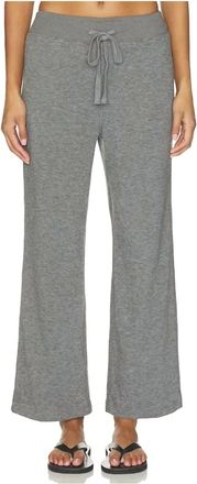 bobi Comfort Waist Crop Flare In Grey