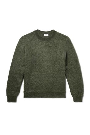 Saint Laurent Slim-Fit Mohair-Blend Sweater